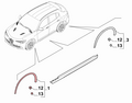 Alfa Romeo Skirting/Spoiler. Part Number 50551508