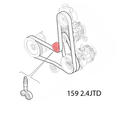 Alfa Romeo Brera Auxiliary tensioner/idler. Part Number 51837698