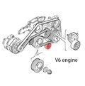 Alfa Romeo  Auxiliary tensioner/idler. Part Number 55190052